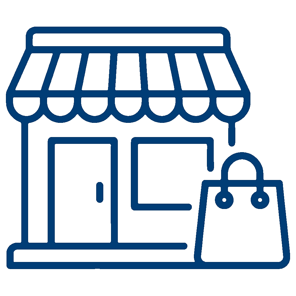 Retail Icon Blue